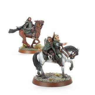 The Three Hunters Mounted Completed Model Set