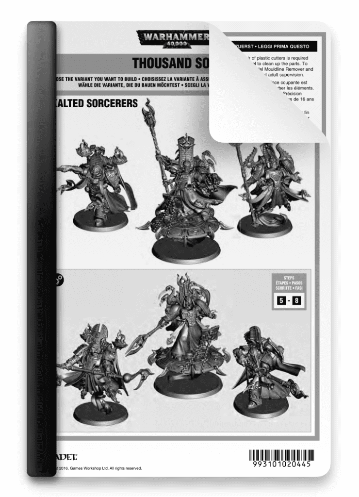 Bit Warhammer 40K Thousand Sons – Forza Dello Stregone E Teschio Uccello (pezzi #21 E #59)