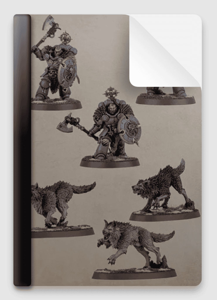 Figurines Warhammer 40K Space Wolves Wolf Guard Headtakers - Pièces Détachées (sprue) - Occasion