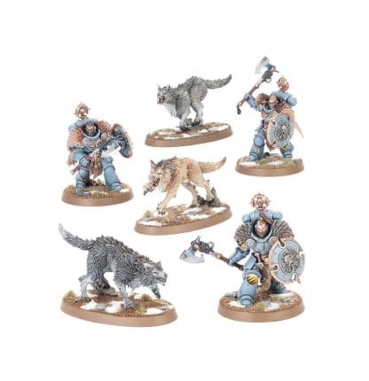 Wolf Guard Headtakers with Hunting Wolves Completed Model Set