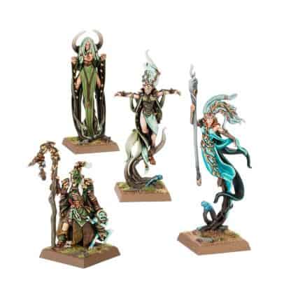 Wood Elf Mages Completed Model Set
