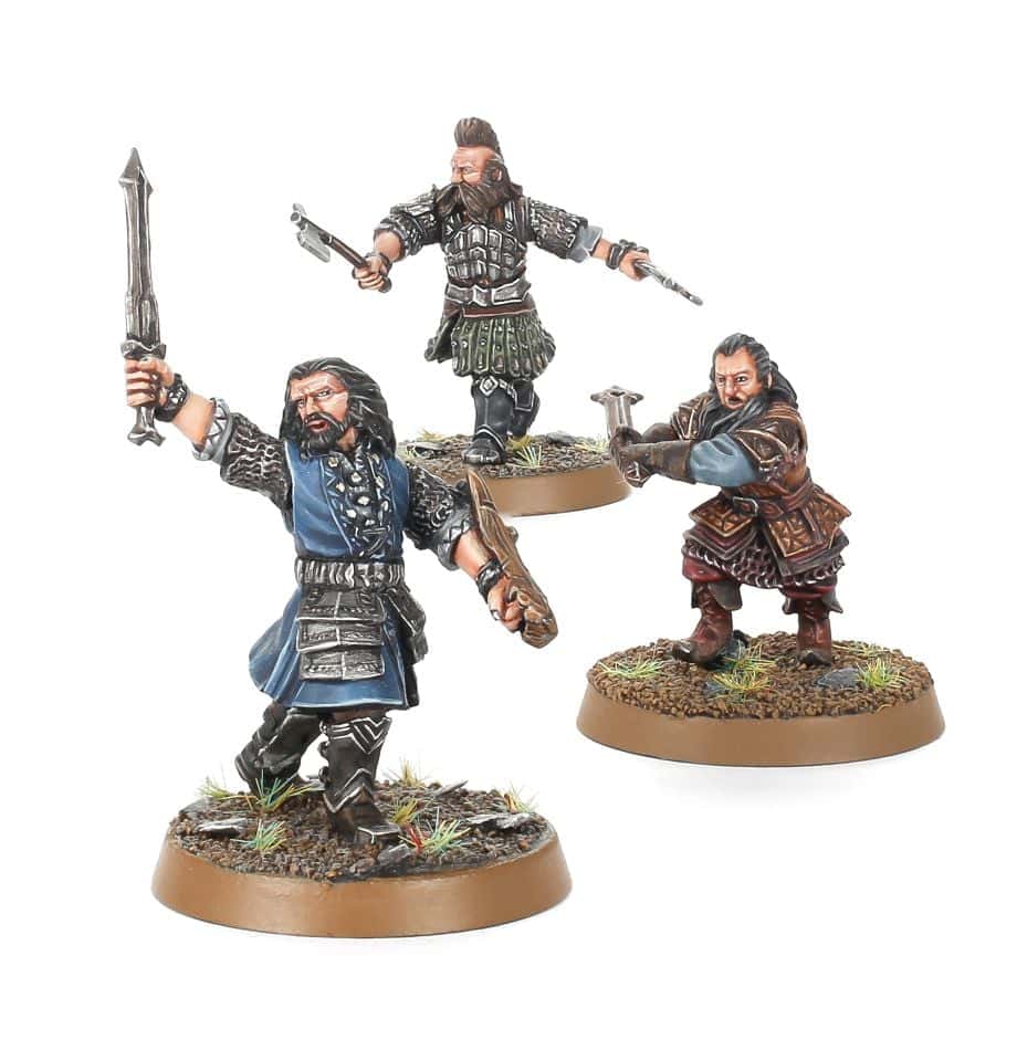 Young Thorin Balin and Dwalin Completed Model Set